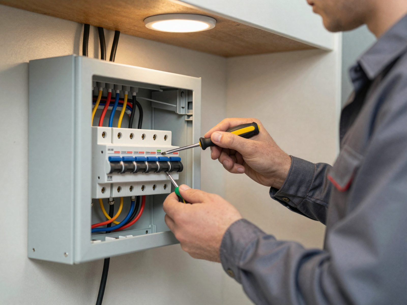 Residential electrical panel installation